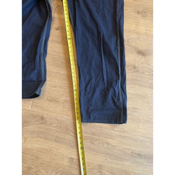 Vtg Sears Tradewear Mens Bib Overalls Size 40 X 32 Denim UNION MADE USA Workwear - Picture 6 of 8